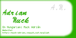 adrian muck business card