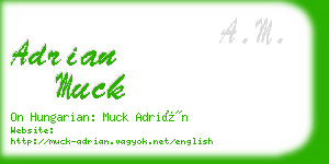 adrian muck business card